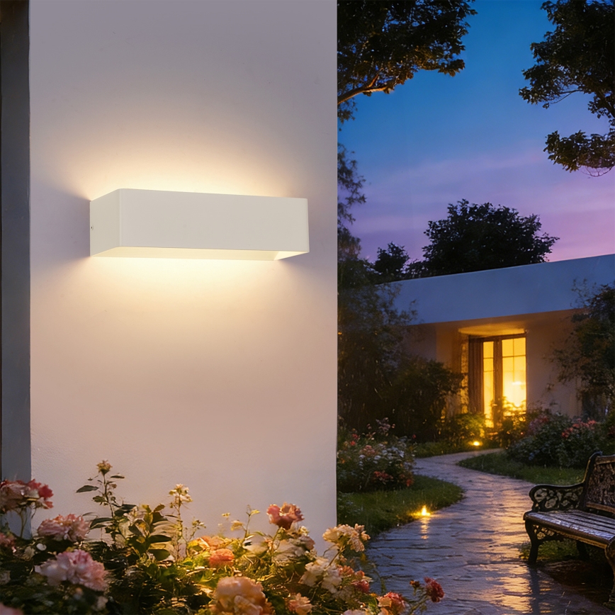 Brilagi - DONNANI LED udendørs væglampe LED/12W/230V 30 cm hvid IP44