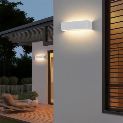 Brilagi - DONNANI LED udendørs væglampe LED/12W/230V 30 cm hvid IP44