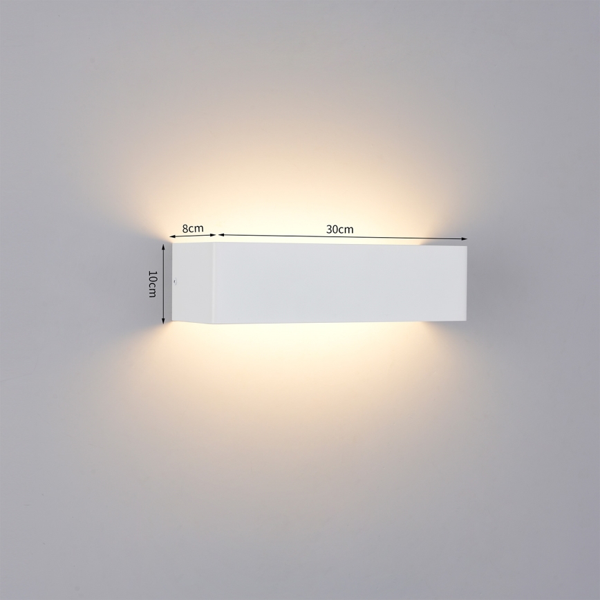 Brilagi - DONNANI LED udendørs væglampe LED/12W/230V 30 cm hvid IP44