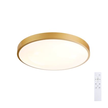 Brilagi - Dæmpbar LED-loftlampe GLASS POOL DOUBLE LED/48W/230V 3000-6000K 40 cm guld + fjernbetjening