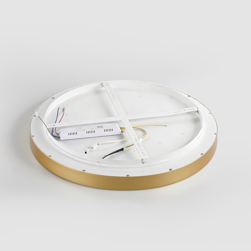 Brilagi - Dæmpbar LED-loftlampe GLASS POOL DOUBLE LED/48W/230V 3000-6000K 40 cm guld + fjernbetjening