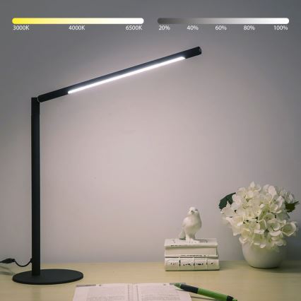 Brilagi - LED dæmpbar touch bordlampe VARIO LED/7W/230V 3000-6500K CRI 96 sort