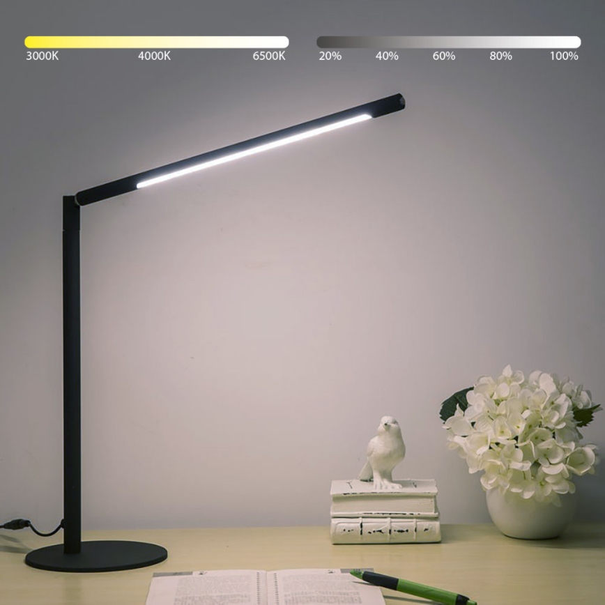 Brilagi - LED dæmpbar touch bordlampe VARIO LED/7W/230V 3000-6500K CRI 96 sort