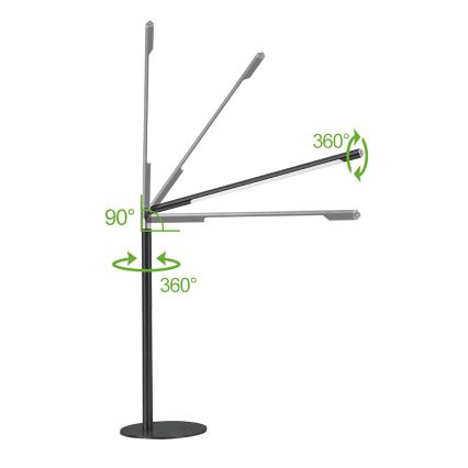 Brilagi - LED dæmpbar touch bordlampe VARIO LED/7W/230V 3000-6500K CRI 96 sort