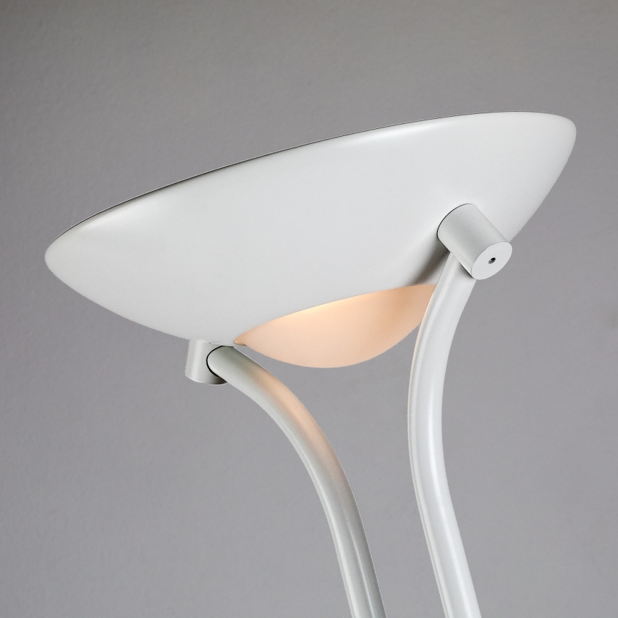 Brilagi - Dæmpbar gulvlampe SCARLETT 1xR7s/230W/230V + 1xG9/40W hvid