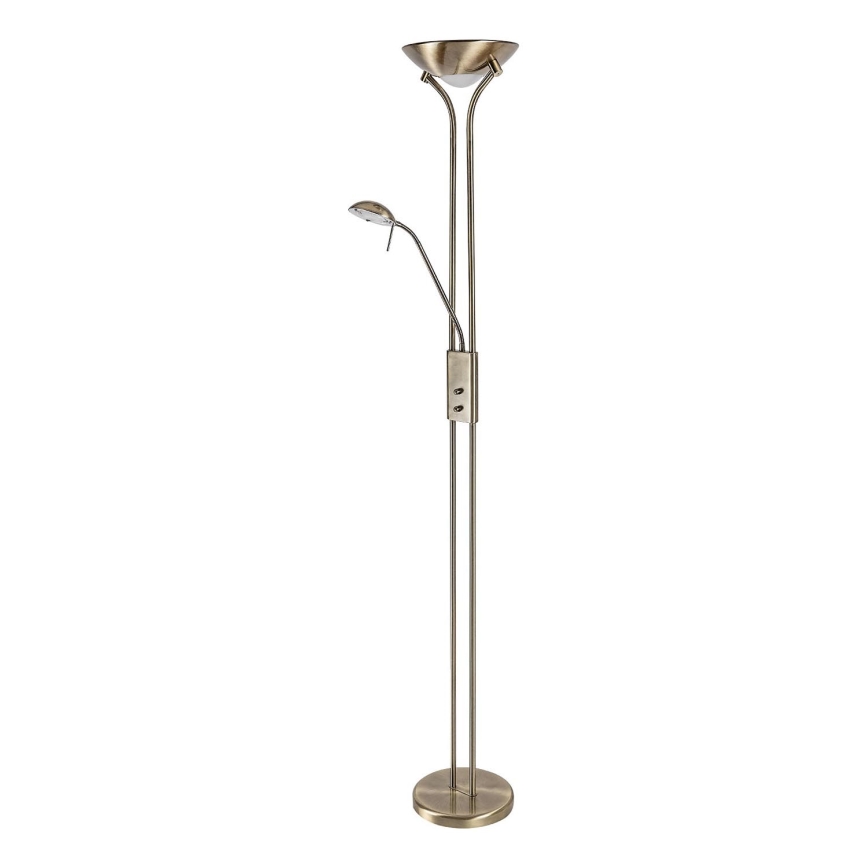 Brilagi - Dæmpbar gulvlampe SCARLETT 1xR7s/230W/230V + 1xG9/40W i bronze