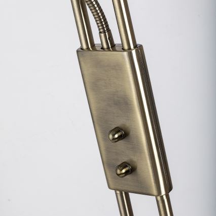 Brilagi - Dæmpbar gulvlampe SCARLETT 1xR7s/230W/230V + 1xG9/40W i bronze