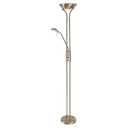 Brilagi - Dæmpbar gulvlampe SCARLETT 1xR7s/230W/230V + 1xG9/40W i bronze