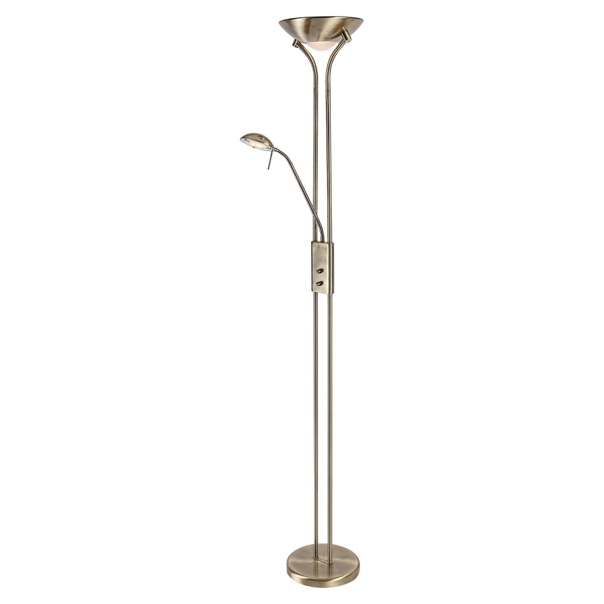 Brilagi - Dæmpbar gulvlampe SCARLETT 1xR7s/230W/230V + 1xG9/40W i bronze