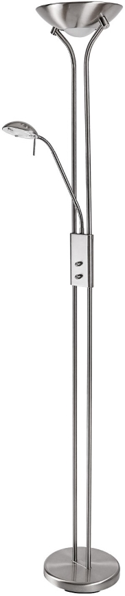 Brilagi - Dæmpbar gulvlampe SCARLETT 1xR7s/230W/230V + 1xG9/40W mat krom