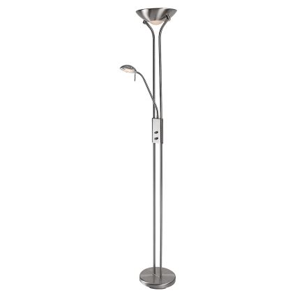 Brilagi - Dæmpbar gulvlampe SCARLETT 1xR7s/230W/230V + 1xG9/40W mat krom