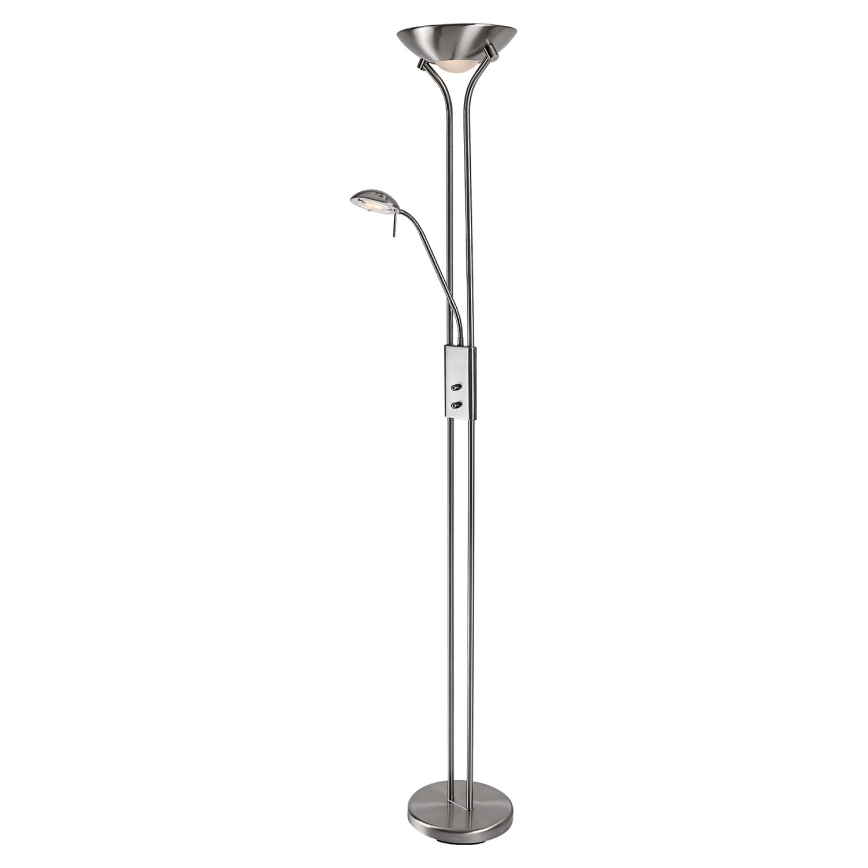 Brilagi - Dæmpbar gulvlampe SCARLETT 1xR7s/230W/230V + 1xG9/40W mat krom