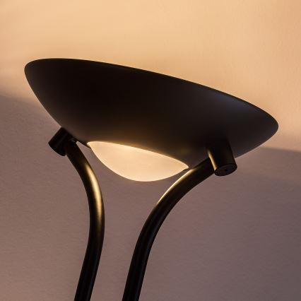 Brilagi - Dæmpbar gulvlampe SCARLETT 1xR7s/230W/230V + 1xG9/40W sort