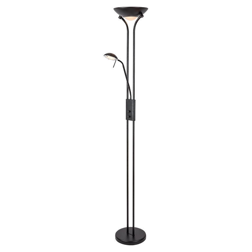 Brilagi - Dæmpbar gulvlampe SCARLETT 1xR7s/230W/230V + 1xG9/40W sort