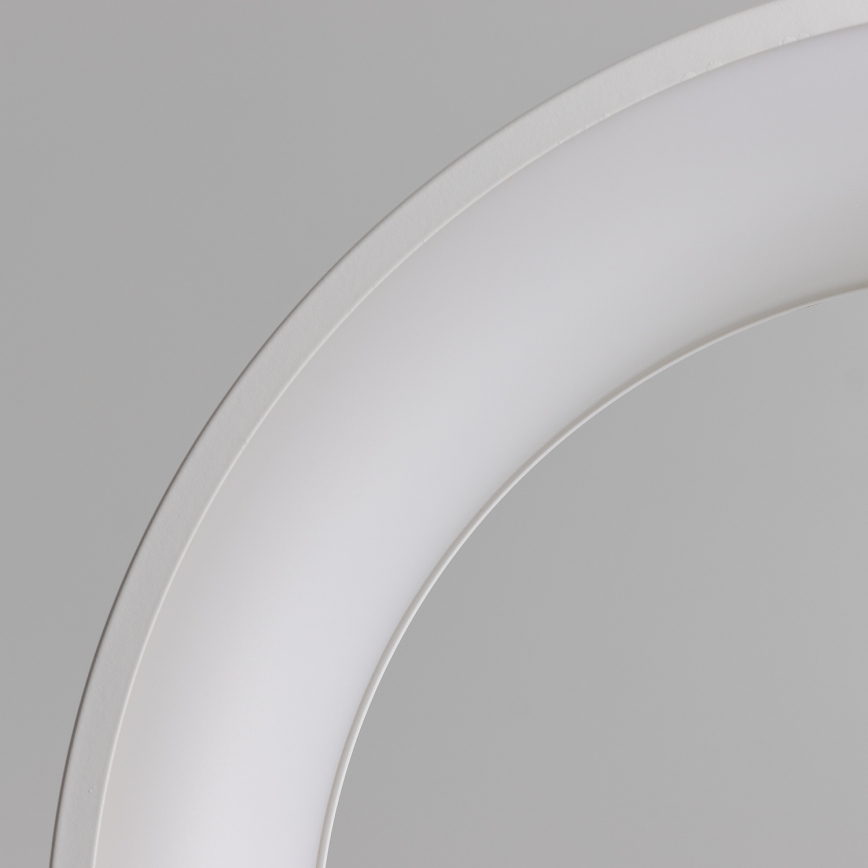 Brilagi - Dæmpbar LED-pendel med wireophæng FALCON LED/80W/230V 3000-6500K Ø 60 cm hvid + fjernbetjening