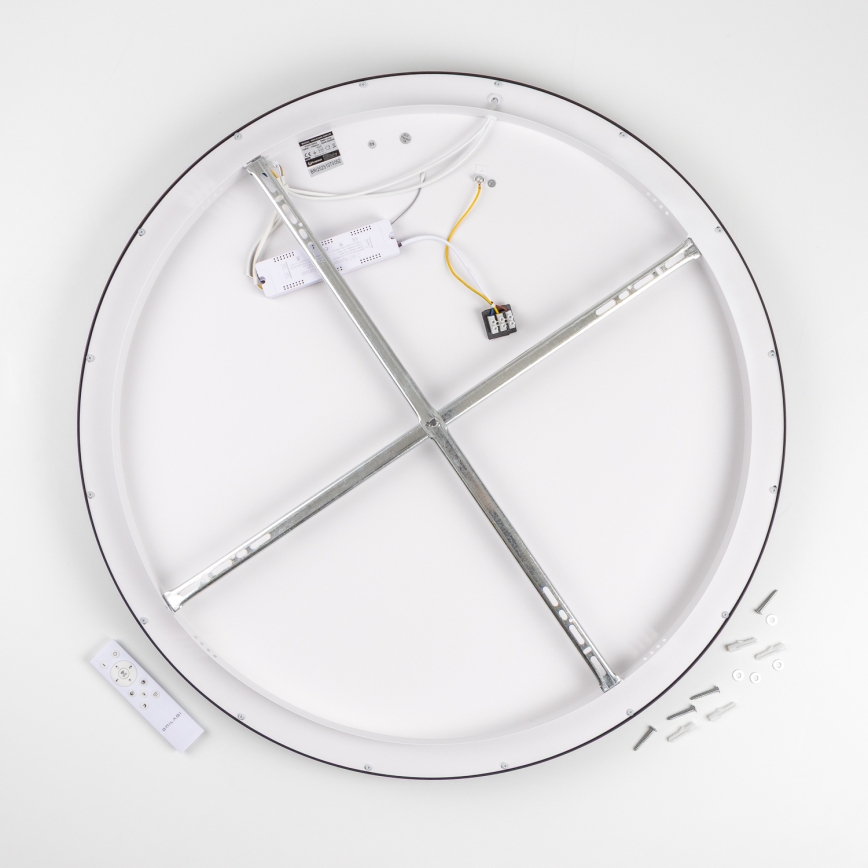 Brilagi - LED-dæmpbar loftlampe FALCON II LED/108W/230V 3000–6500K Ø 80 cm sort + fjernbetjening