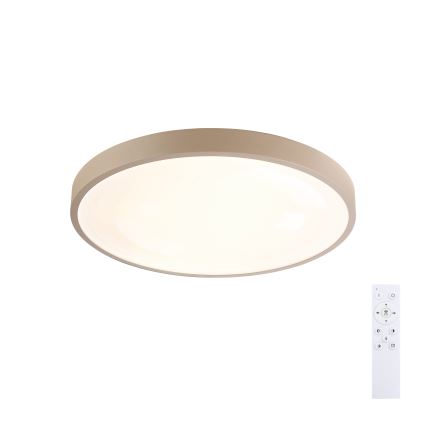 Brilagi - LED-dæmpbar loftlampe GLASS POOL DOUBLE LED/48W/230V 3000-6000K 40 cm beige + fjernbetjening