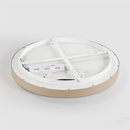 Brilagi - LED Dæmpbar loftslampe GLASS POOL DOUBLE LED/60W/230V 3000-6000K 50 cm beige + fjernbetjening