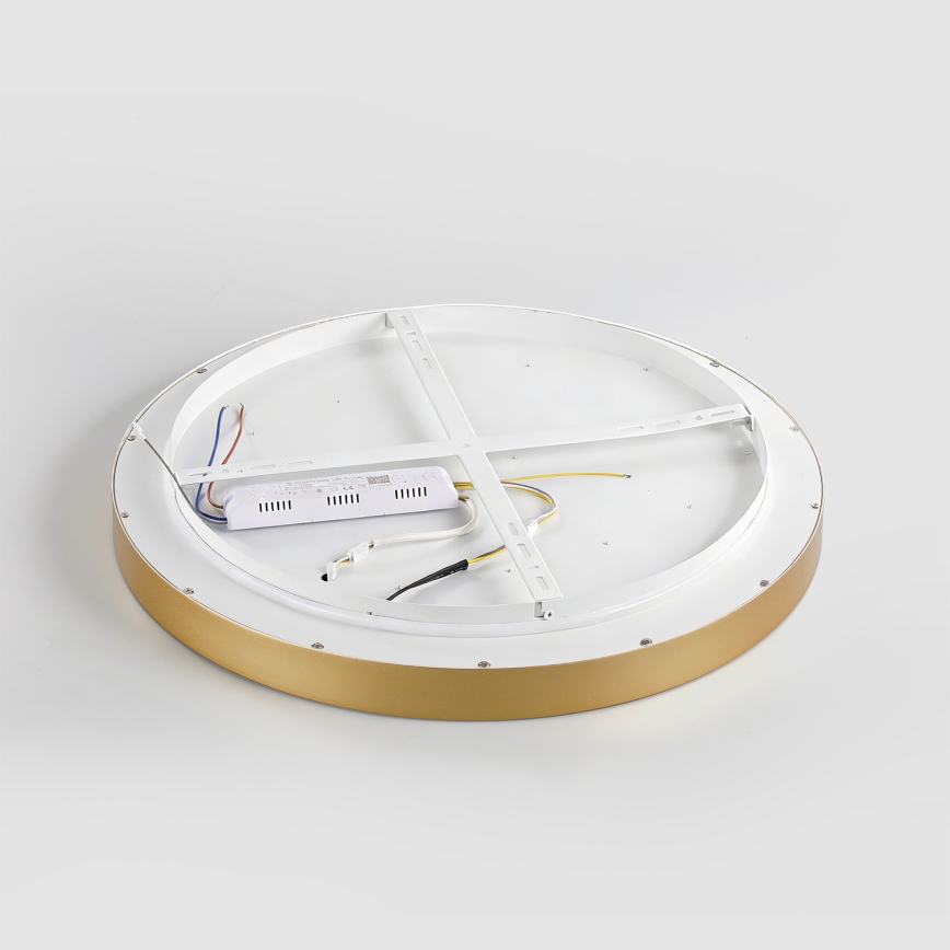 Brilagi - LED dæmpbar loftlampe GLASS POOL DOUBLE LED/60W/230V 3000-6000K 50 cm guldfarvet + fjernbetjening