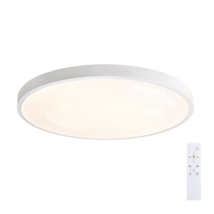 Brilagi - LED-dæmpbar loftlampe GLASS POOL DOUBLE LED/80W/230V 3000-6000K 60 cm hvid + fjernbetjening