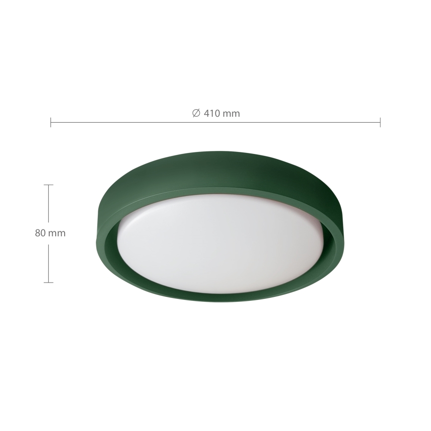 Brilagi - Dæmpbar LED-loftlampe MATTEO LED/48W/230V 3000–6500K Ø41 cm grøn + fjernbetjening