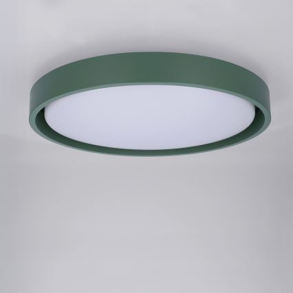 Brilagi - Dæmpbar LED-loftlampe MATTEO LED/48W/230V 3000–6500K Ø41 cm grøn + fjernbetjening