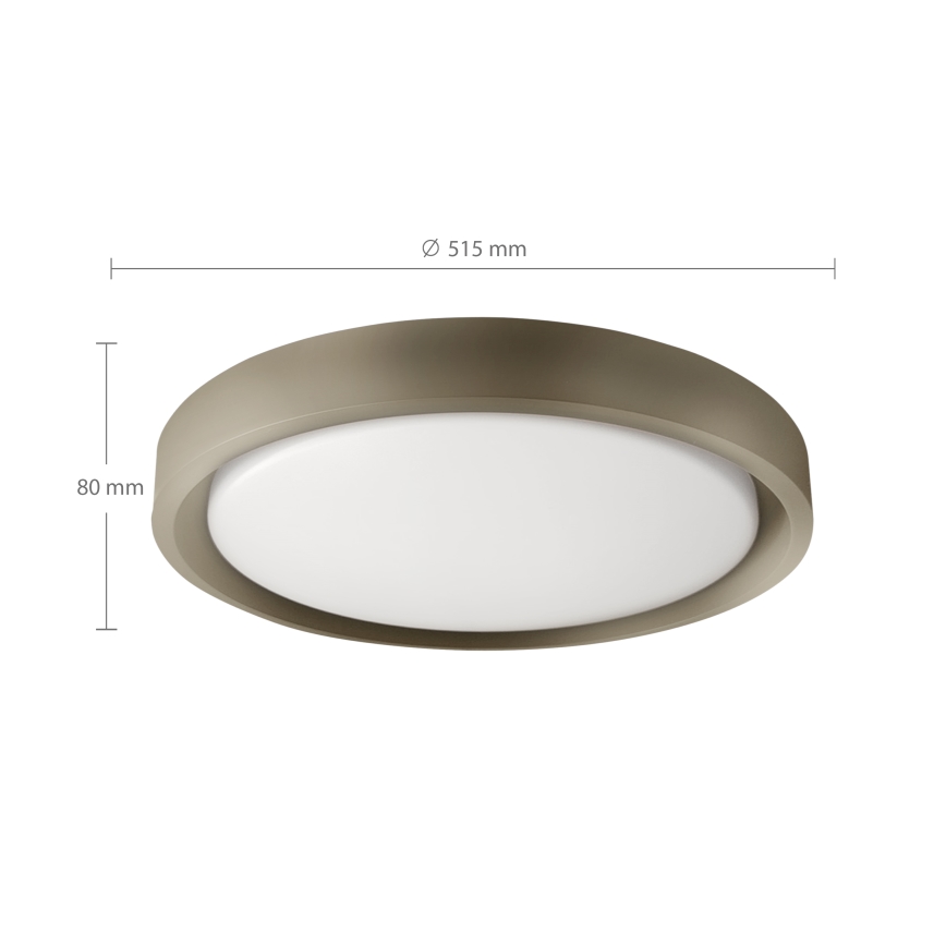 Brilagi - LED dæmpbar loftlampe MATTEO LED/60W/230V 3000-6500K Ø 51,5 cm taupe + fjernbetjening