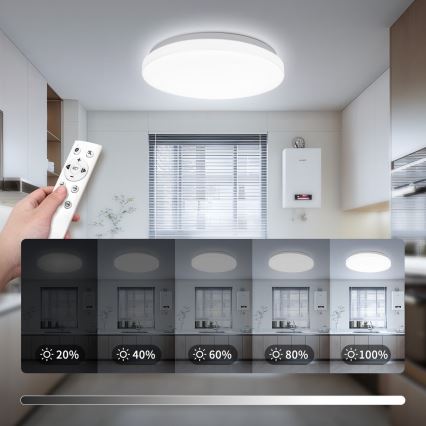 Brilagi - LED Dæmpbar loftlampe MILKY WAY LED/24W/230V 3000-6500K Ø 38 cm + fjernbetjening