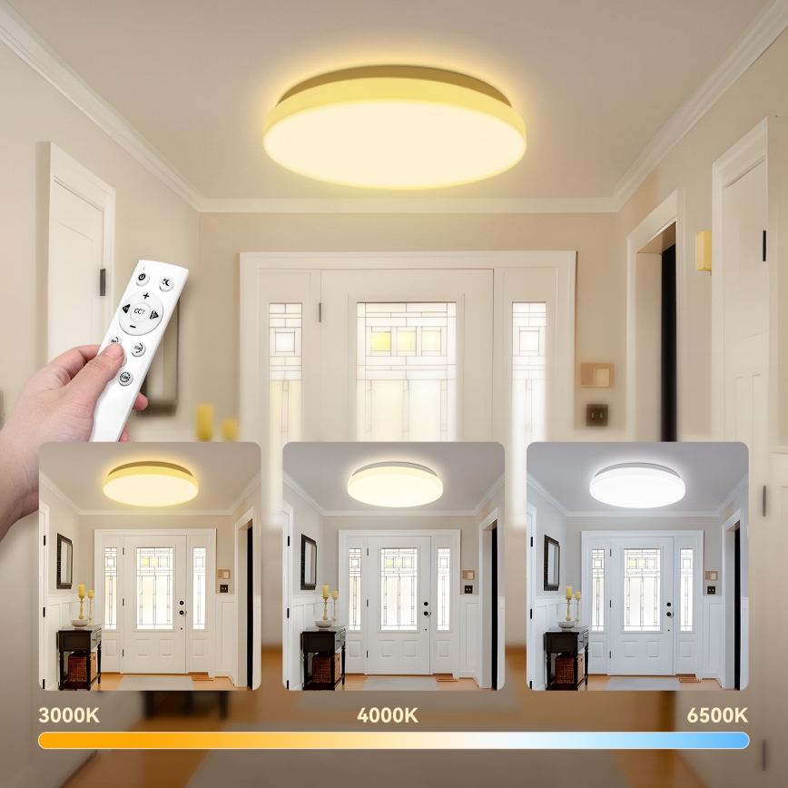 Brilagi - LED Dæmpbar loftlampe MILKY WAY LED/24W/230V 3000-6500K Ø 38 cm + fjernbetjening