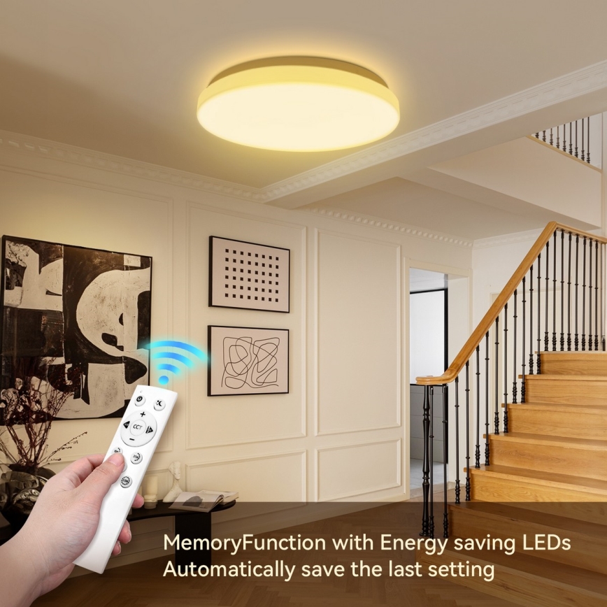 Brilagi - LED Dæmpbar loftlampe MILKY WAY LED/24W/230V 3000-6500K Ø 38 cm + fjernbetjening