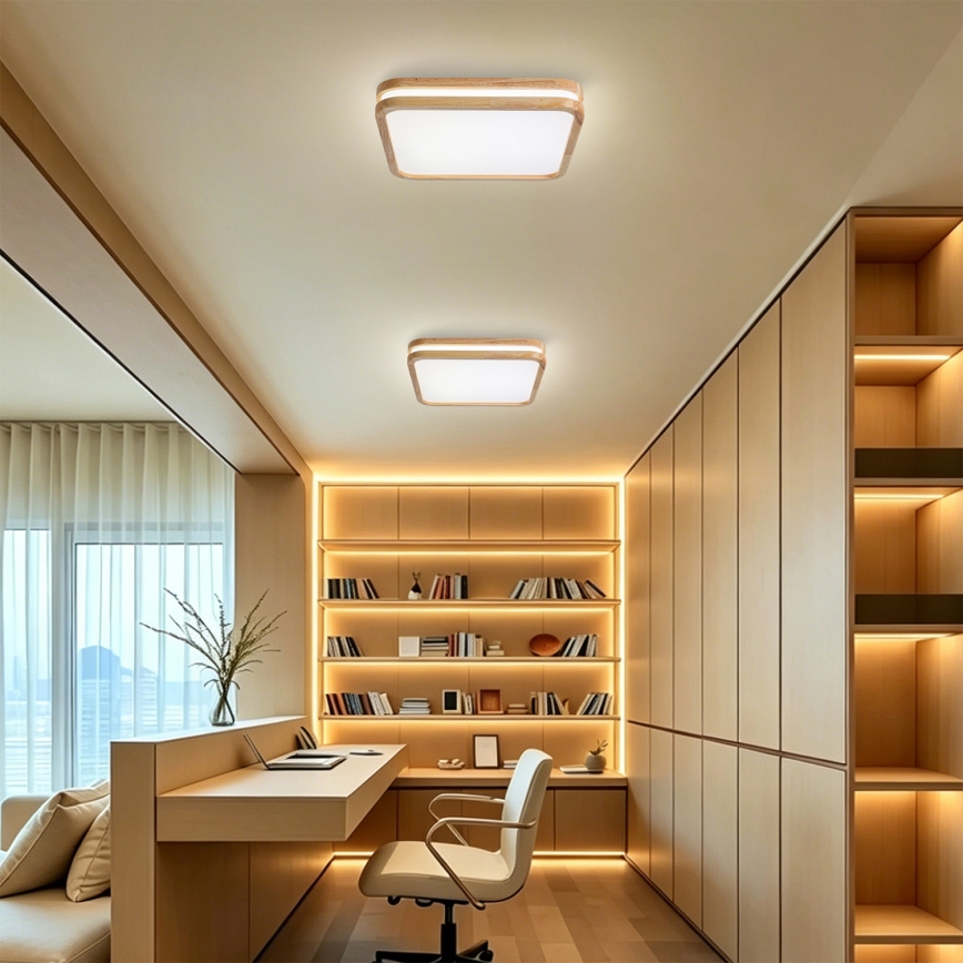 BRILAGI - Dæmpbar LED-loftlampe MOLINA SQUARE LED/48W/230V 3000-6000K eg 40x40 cm + fjernbetjening
