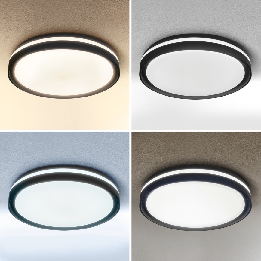 Brilagi - LED-dæmpbar loftlampe NAOMI LED/48W/230V 3000-6500K Ø 39 cm sort + fjernbetjening