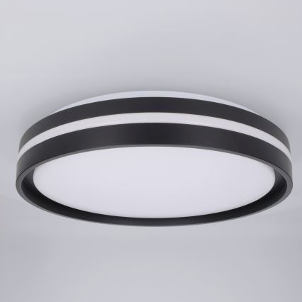 Brilagi - LED-dæmpbar loftlampe NAOMI LED/48W/230V 3000-6500K Ø 39 cm sort + fjernbetjening