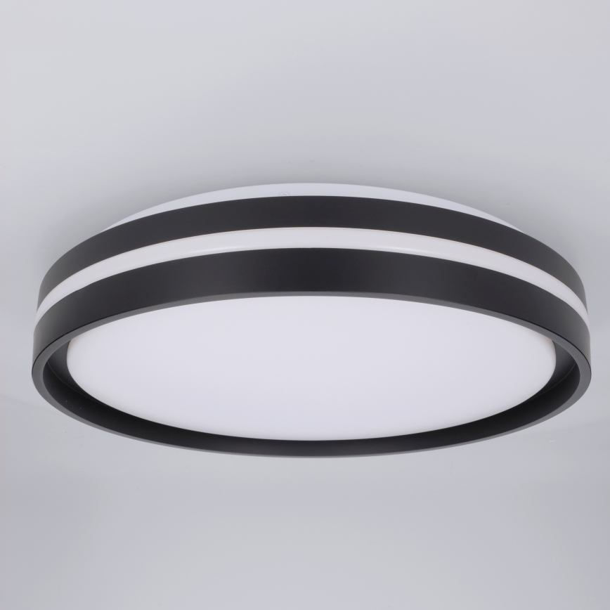 Brilagi - LED-dæmpbar loftlampe NAOMI LED/48W/230V 3000-6500K Ø 39 cm sort + fjernbetjening