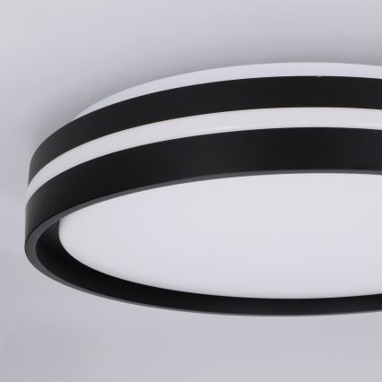 Brilagi - LED-dæmpbar loftlampe NAOMI LED/48W/230V 3000-6500K Ø 39 cm sort + fjernbetjening