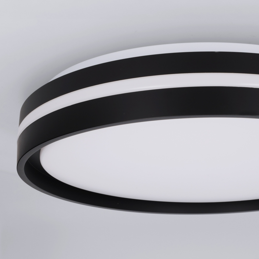 Brilagi - LED-dæmpbar loftlampe NAOMI LED/48W/230V 3000-6500K Ø 39 cm sort + fjernbetjening