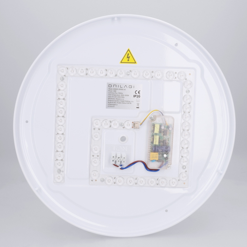 Brilagi - LED-dæmpbar loftlampe NAOMI LED/48W/230V 3000-6500K Ø 39 cm sort + fjernbetjening
