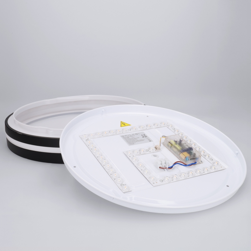 Brilagi - LED-dæmpbar loftlampe NAOMI LED/48W/230V 3000-6500K Ø 39 cm sort + fjernbetjening