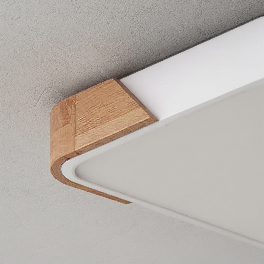 Brilagi - Dæmpbar LED loftlampe PILANA LED/48W/230V 3000-6500K eg/hvid 42x42 cm + fjernbetjening