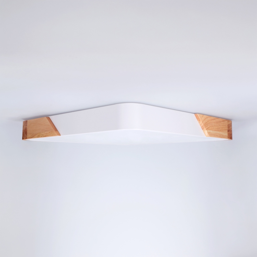Brilagi - Dæmpbar LED loftlampe PILANA LED/48W/230V 3000-6500K eg/hvid 42x42 cm + fjernbetjening
