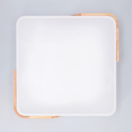 Brilagi - Dæmpbar LED loftlampe PILANA LED/48W/230V 3000-6500K eg/hvid 42x42 cm + fjernbetjening