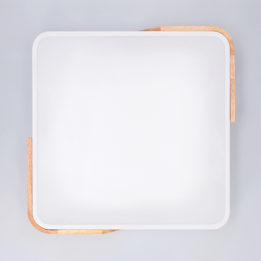Brilagi - Dæmpbar LED loftlampe PILANA LED/48W/230V 3000-6500K eg/hvid 42x42 cm + fjernbetjening