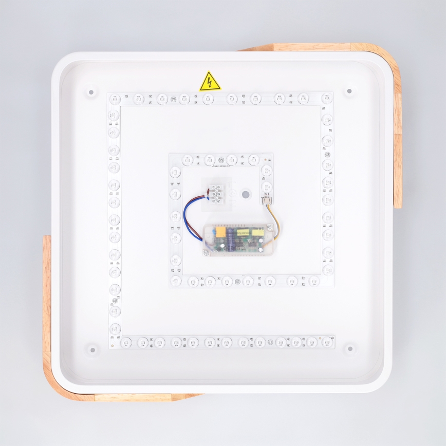 Brilagi - Dæmpbar LED loftlampe PILANA LED/48W/230V 3000-6500K eg/hvid 42x42 cm + fjernbetjening