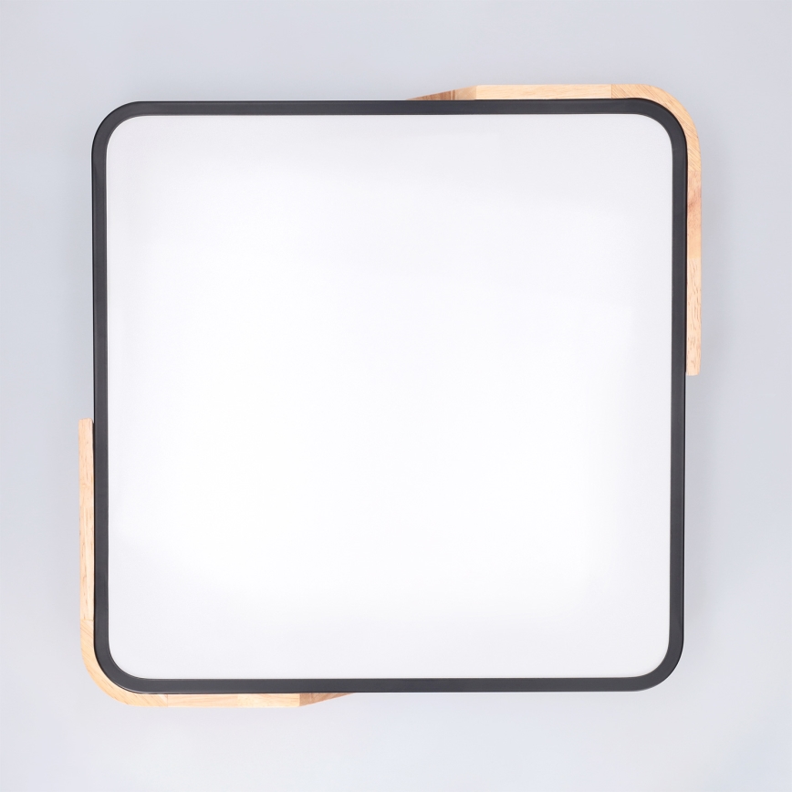 Brilagi - LED dæmpbar loftlampe PILANA LED/48W/230V 3000-6500K eg/sort 42x42 cm + fjernbetjening