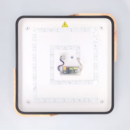 Brilagi - LED dæmpbar loftlampe PILANA LED/48W/230V 3000-6500K eg/sort 42x42 cm + fjernbetjening