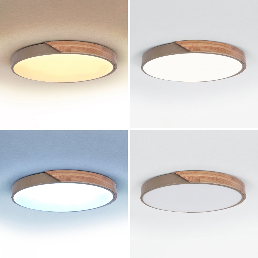 BRILAGI - LED-dæmpbar loftlampe PILANA LED/60W/230V 3000-6500K eg/beige Ø 60 cm + fjernbetjening