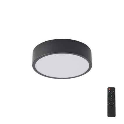 Brilagi - Dæmpbar LED-loftlampe POOL LED/18W/230V 3000-6000K 20 cm sort + fjernbetjening