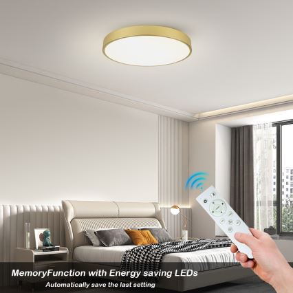 Brilagi - Dæmpbar LED-loftlampe POOL SMART LED/100W/230V 3000-6000K 80 cm guld Wi-Fi Tuya + fjernbetjening