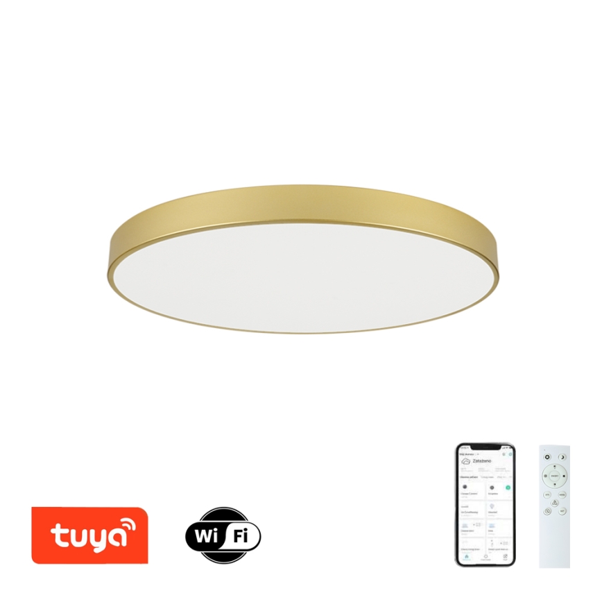 Brilagi - Dæmpbar LED-loftlampe POOL SMART LED/100W/230V 3000-6000K 80 cm guld Wi-Fi Tuya + fjernbetjening