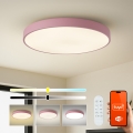 Brilagi - Dæmpbar LED-armatur POOL SMART LED/100W/230V Ø 80 cm 3000-6000K Wi-Fi Tuya + fjernbetjening lyserød